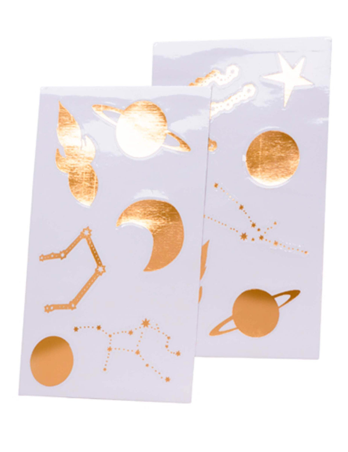 Stickers espace planètes et étoiles pour enfant dorés