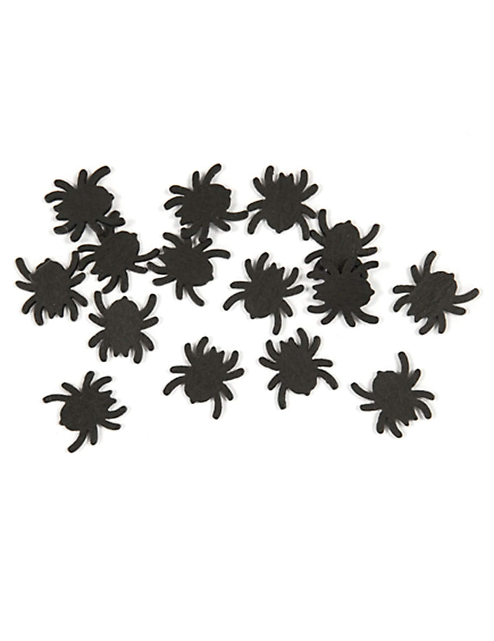 Confettis de table araignées Halloween noirs