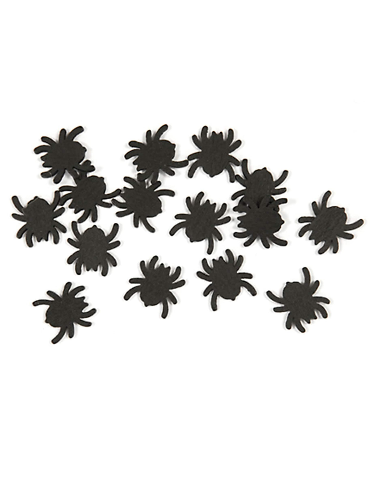 Confettis de table araignées Halloween noirs