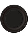 Assiettes en carton de fête pour anniversaire noires