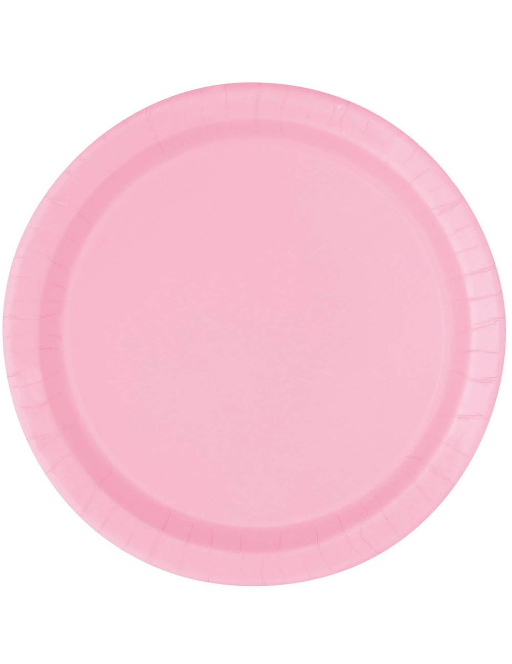 Assiettes en carton rose clair