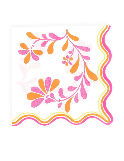 16 paperiserviettiä Pink Limonade 33 x 33 cm