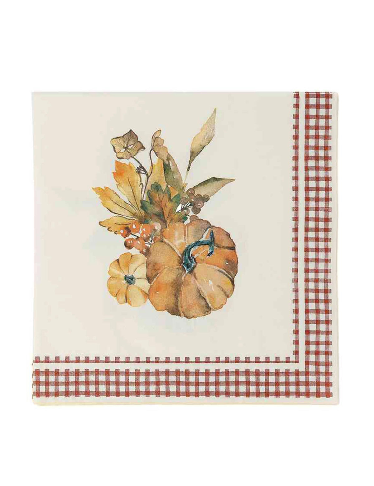 16 kpl Cottage Living kurpitsa-paperilautasliinat 33 x 33 cm