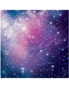 Serviettes en papier galaxy voie lactée pour fête bleu et violet avec étoiles