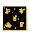 Serviettes en papier Pokémon Pikachu pour enfant noir et jaune avec Poké Balls