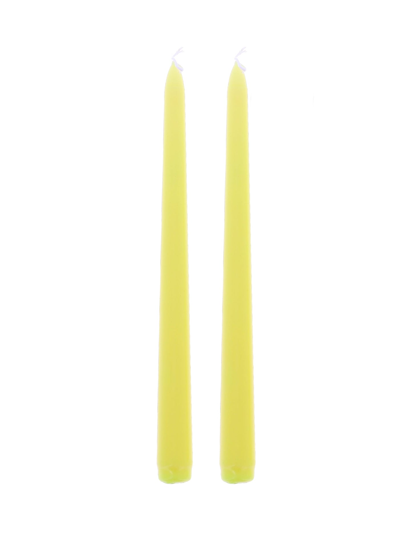 2 kynttiläkynttilää keltaista 25 cm