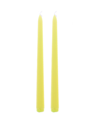2 kynttiläkynttilää keltaista 25 cm