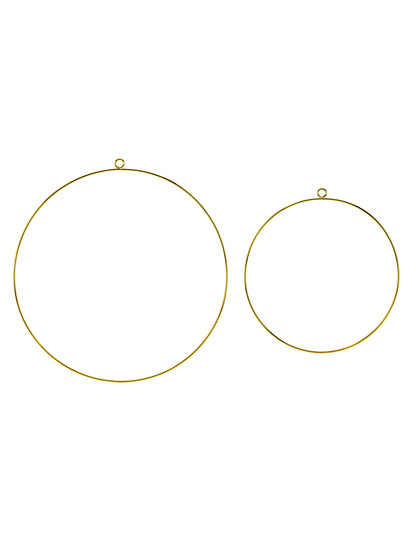 Cercles en métal pour couronnes pour décoration dorés