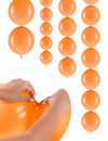 Ballons à relier pour décoration orange