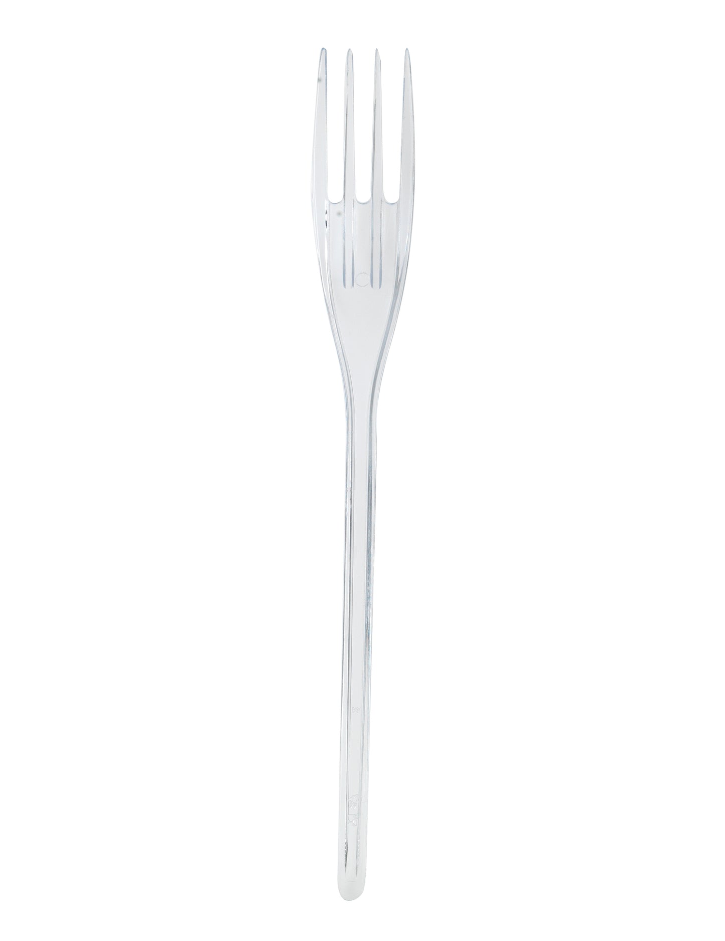 Fourchette pour décoration de table plastique transparent