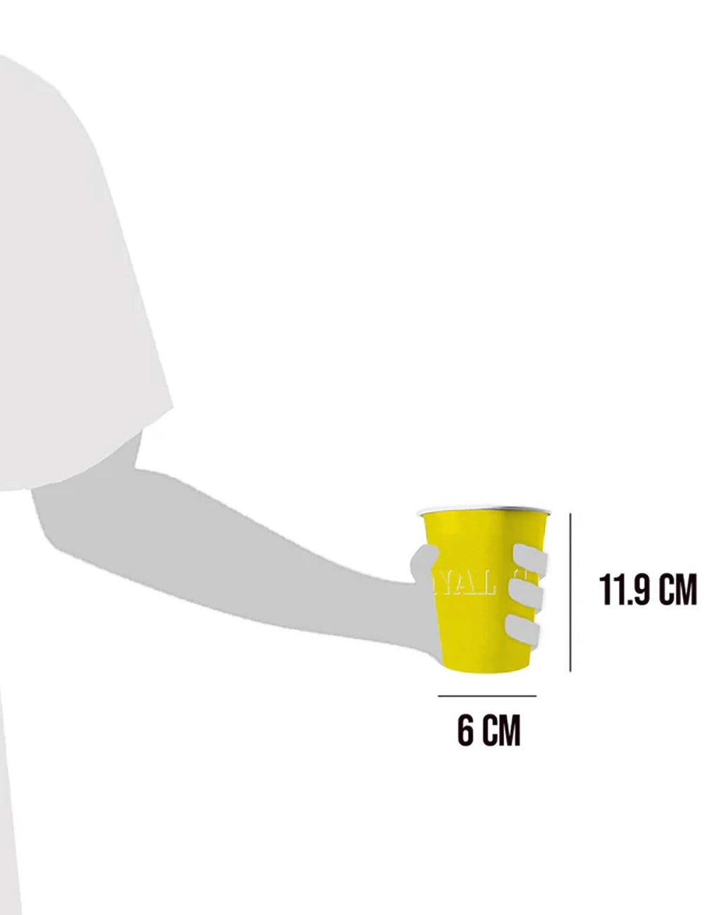 Dimensions des gobelets américains en carton recyclable pour fête