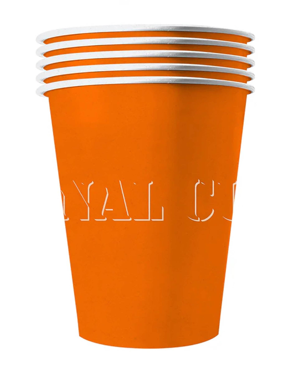 Amerikkalaiset kertakäyttömukit kierrätettävää oranssi pahvia
