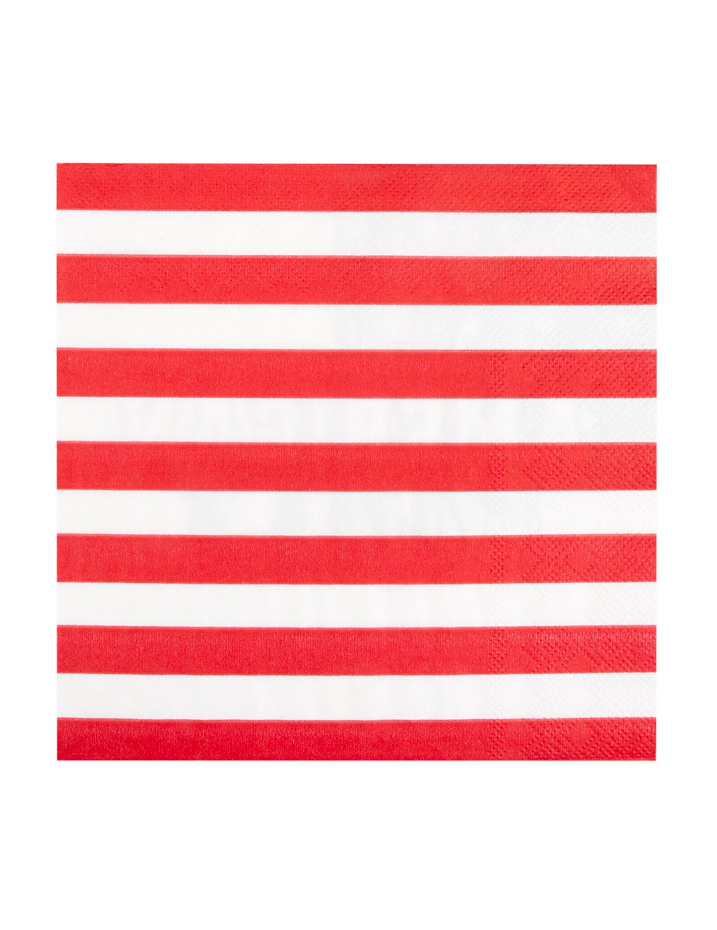 Détail des rayures rouges et blanches des serviettes en papier American party