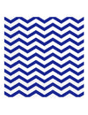 Serviettes en papier chevron pour anniversaire bleu roi
