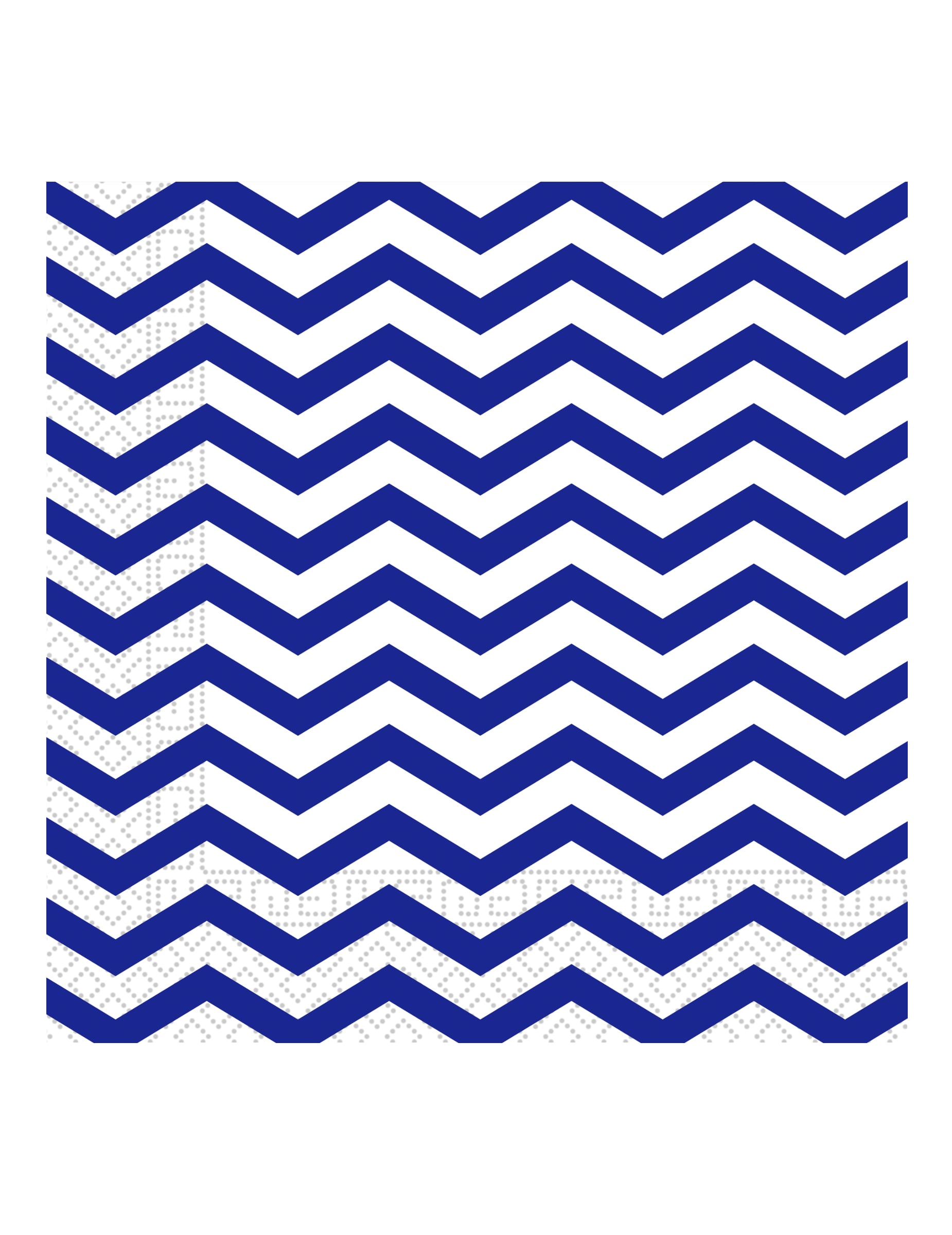 Serviettes en papier chevron pour anniversaire bleu roi