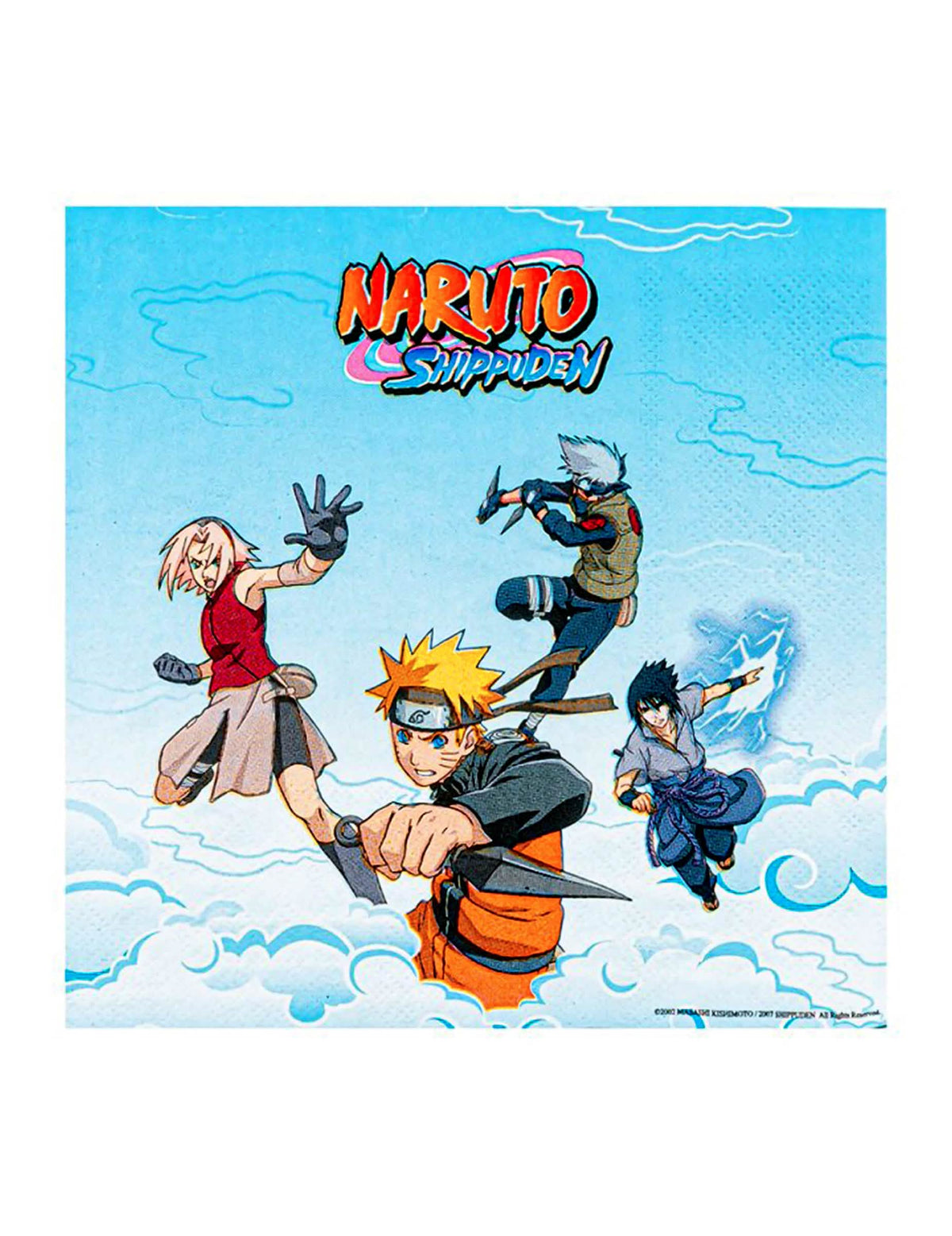 20 Naruto Shippuden™ paperilautasliinaa 33 x 33 cm