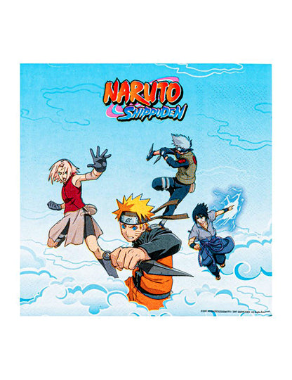 20 paperilautasliinaa Naruto Shippuden™ 33 x 33 cm