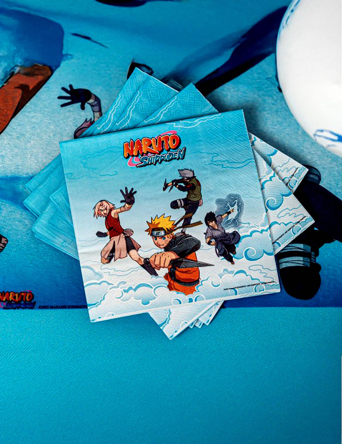 20 Naruto Shippuden™ paperilautasliinaa 33 x 33 cm
