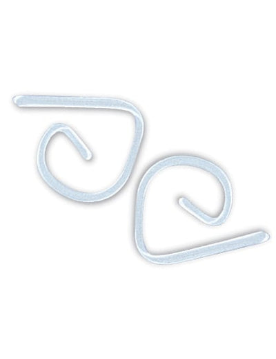 24 clips de nappe en plastique transparent
