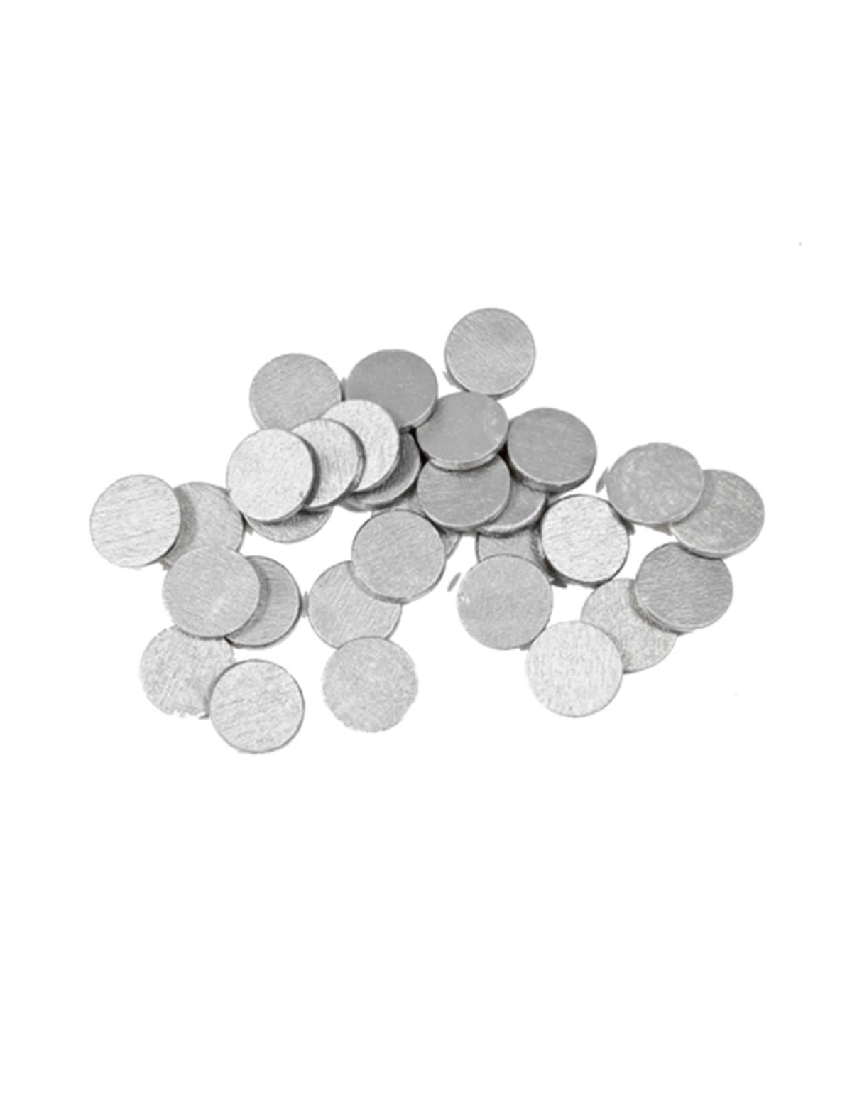Confettis de table ronds pour décoration de fête argent
