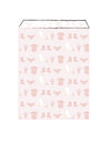 Sachets en papier bébé pour baby shower roses avec motifs cigognes