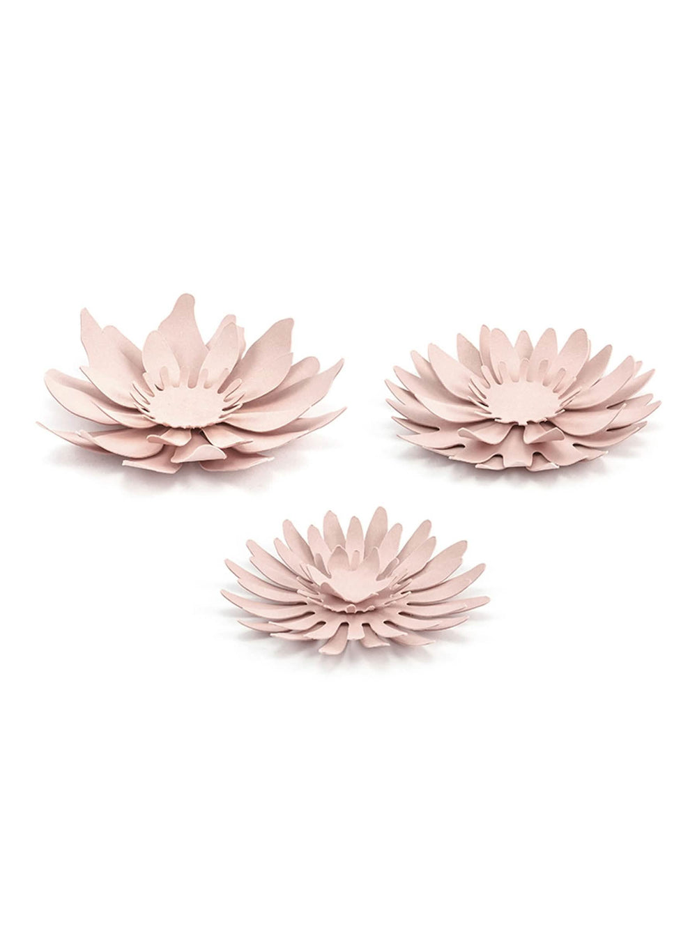 3D-paperikukat koristeeksi vaaleanpunainen puuteri