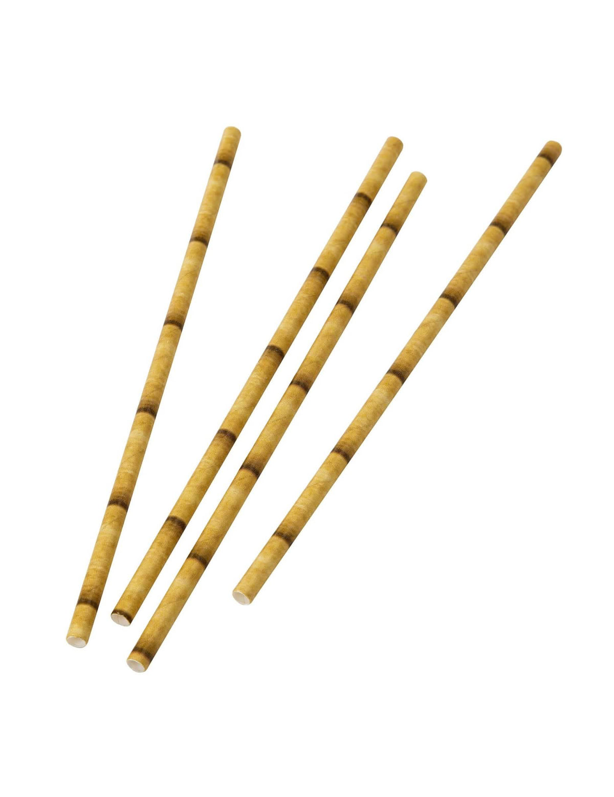 Mise en situation dans un gobelet des pailles en papier bamboo décoration de fête