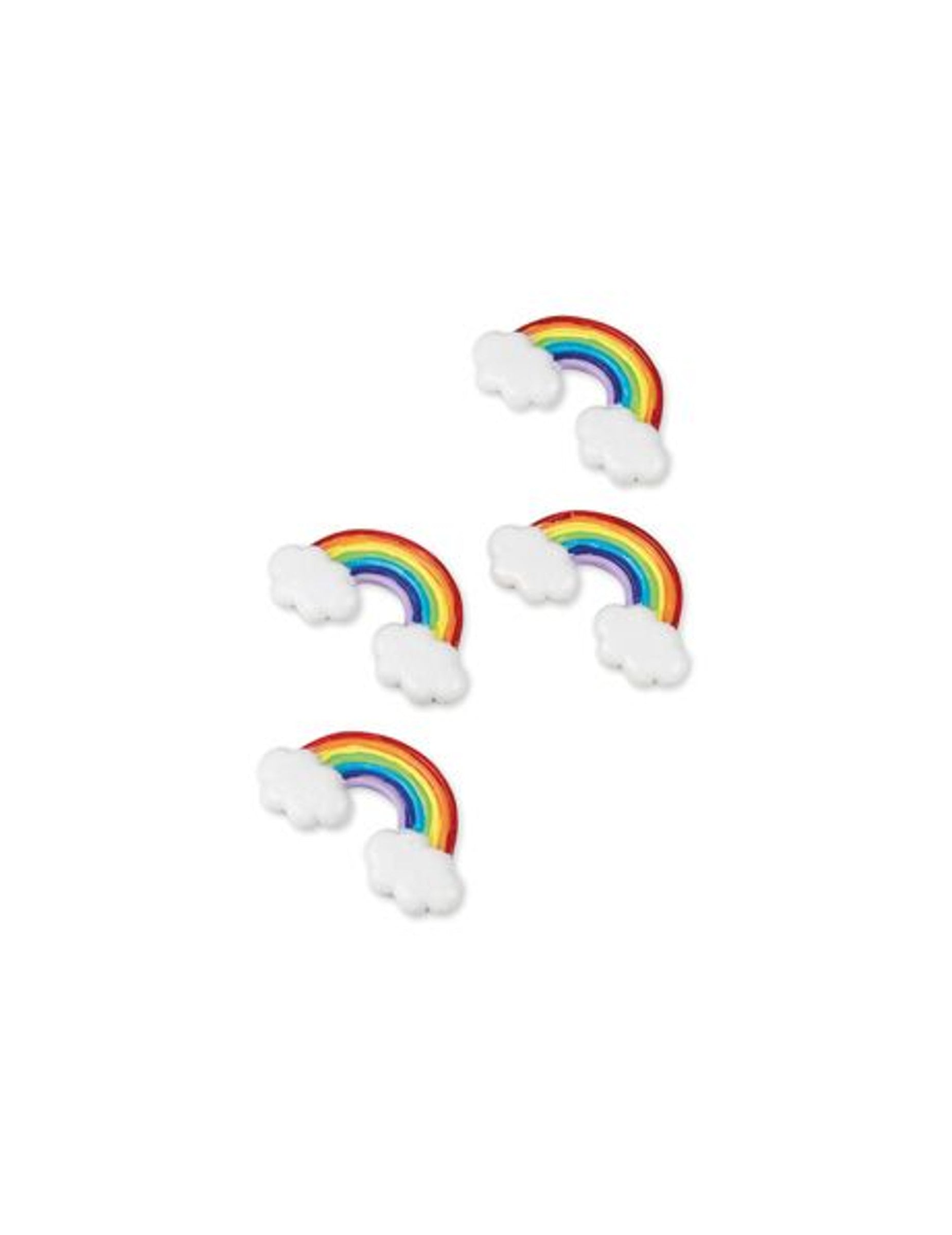 Arcs en ciel adhésifs en résine arc-en-ciel pour fête multicolore