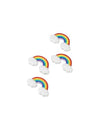 Arcs en ciel adhésifs en résine arc-en-ciel pour fête multicolore