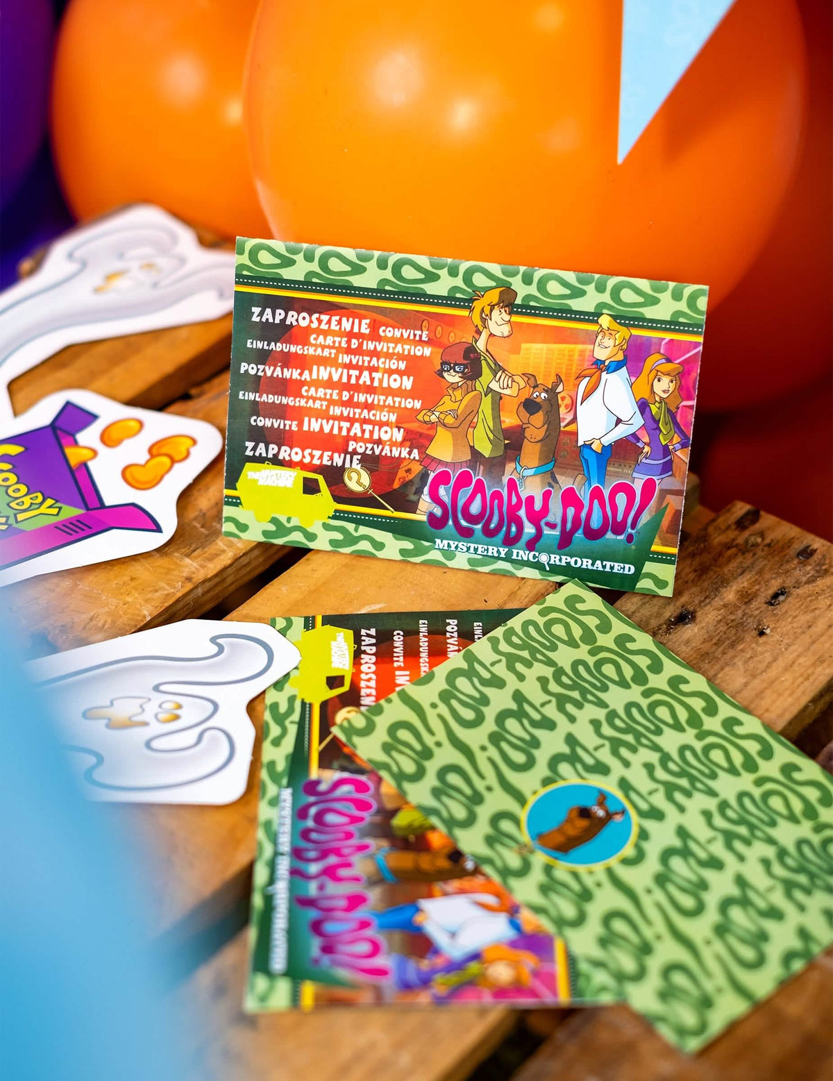 Scooby-Doo-kutsukorttien esillepano