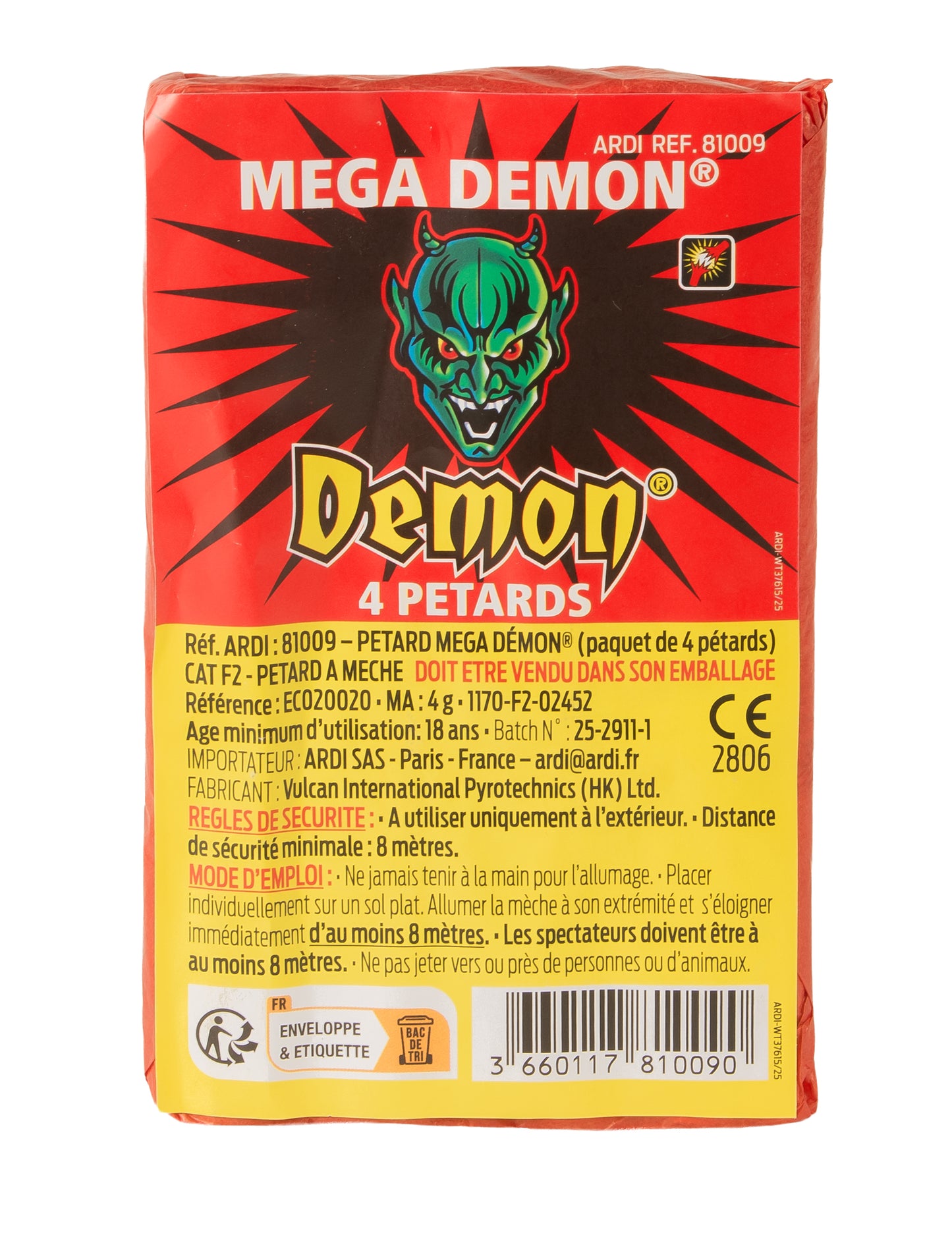 4 Mega-ilotulituspaukkua Démon®