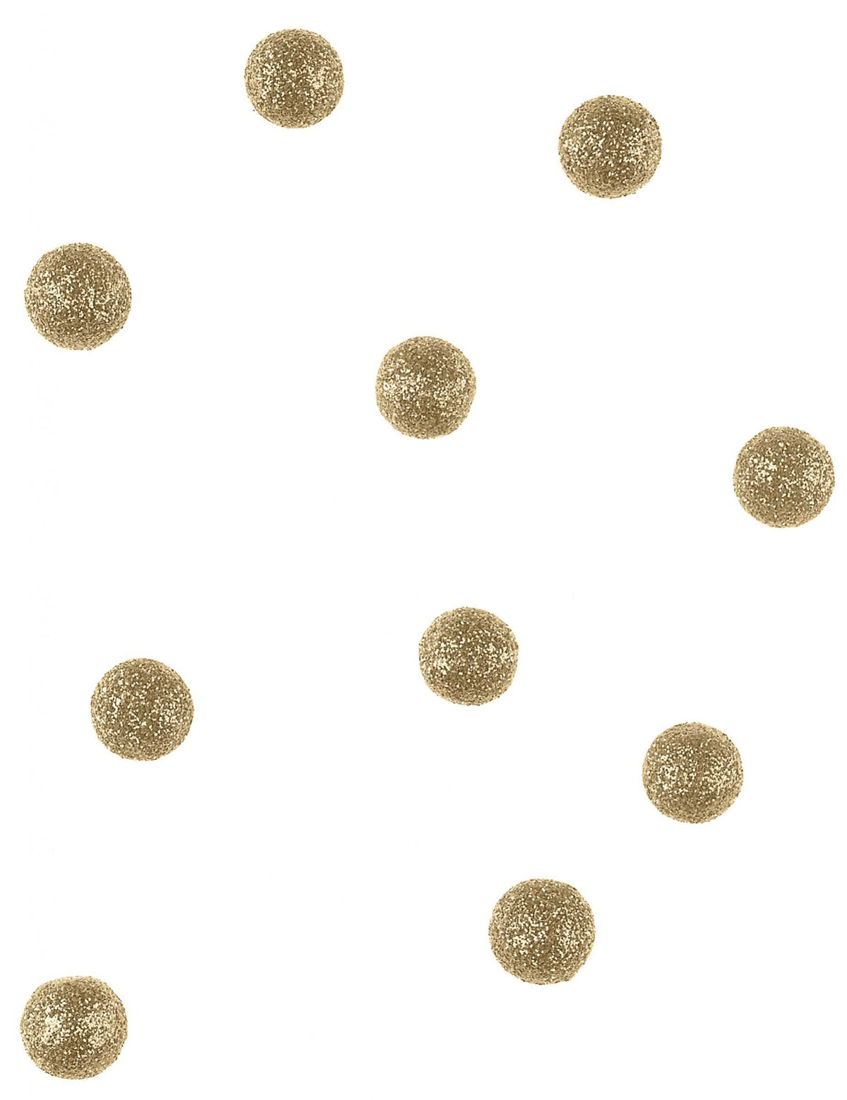 Boules de décoration pailletées pour fête or en mousse