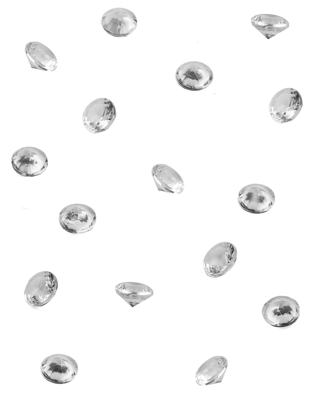 Petits diamants de décoration de table pour fête transparents