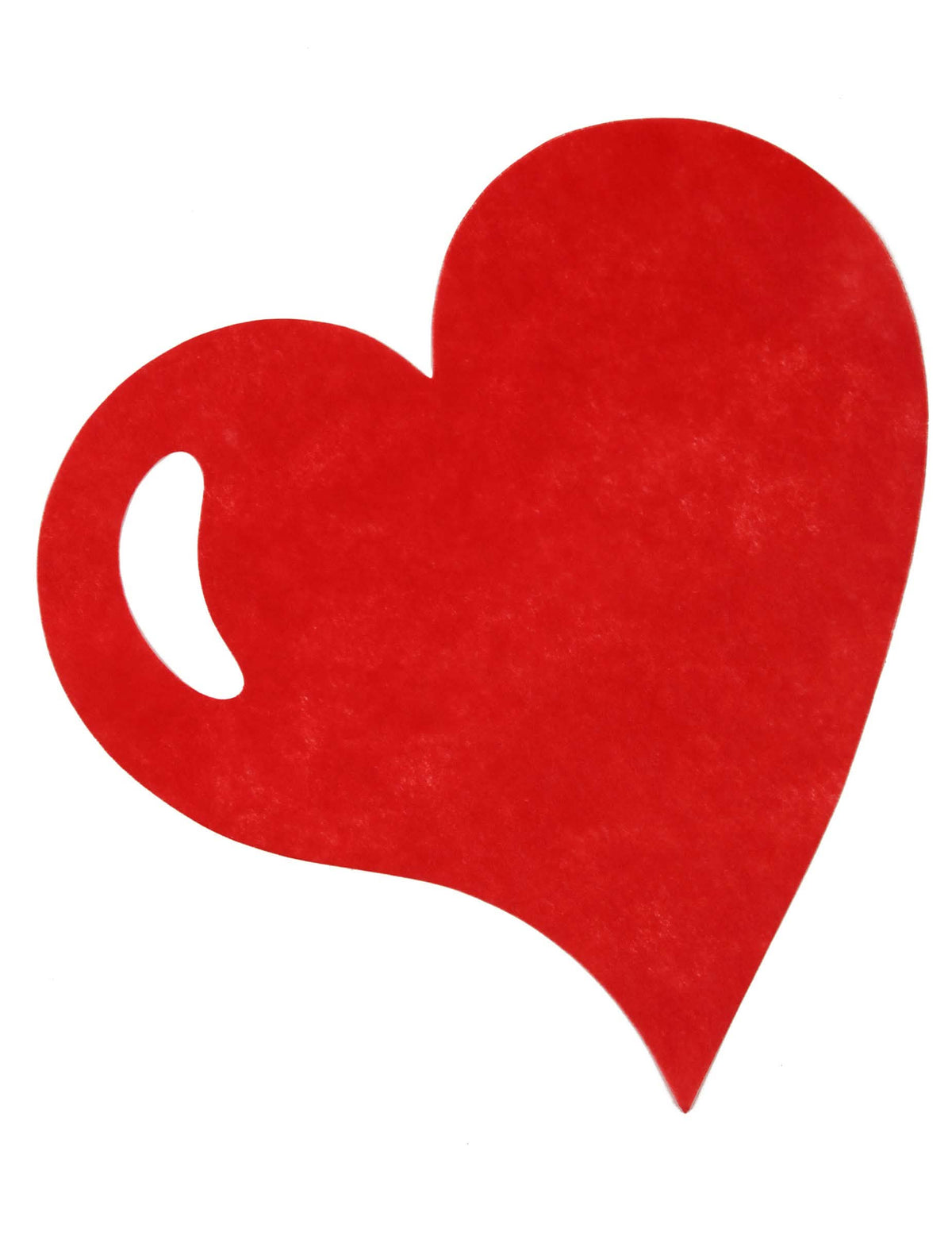 Sets de table coeur rouge en polyester