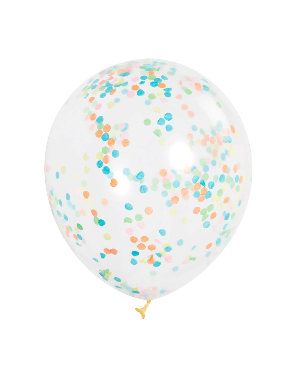 Ballons en latex avec confettis colorés pour fête transparents et multicolores
