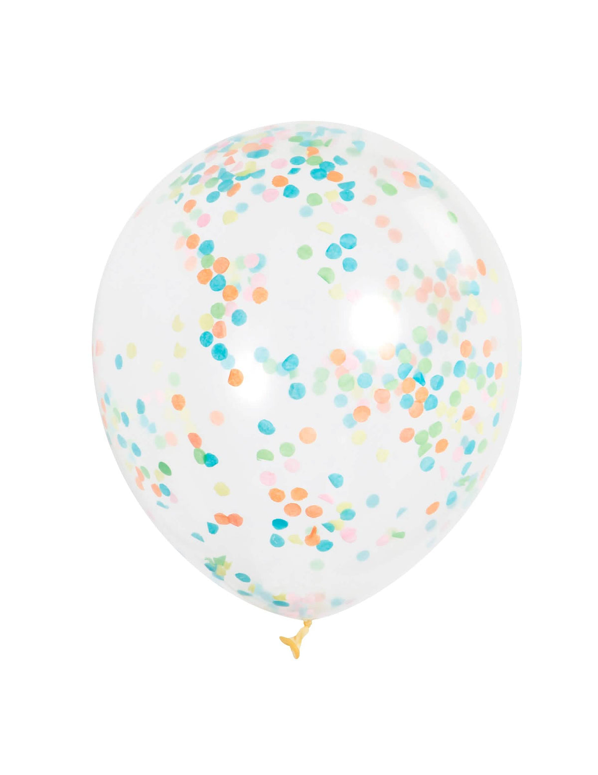 Ballons en latex avec confettis colorés pour fête transparents et multicolores