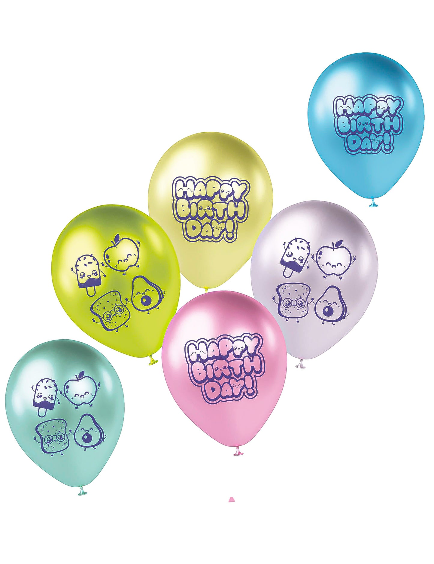 6 Kawaï Party -lateksipalloa 33 cm