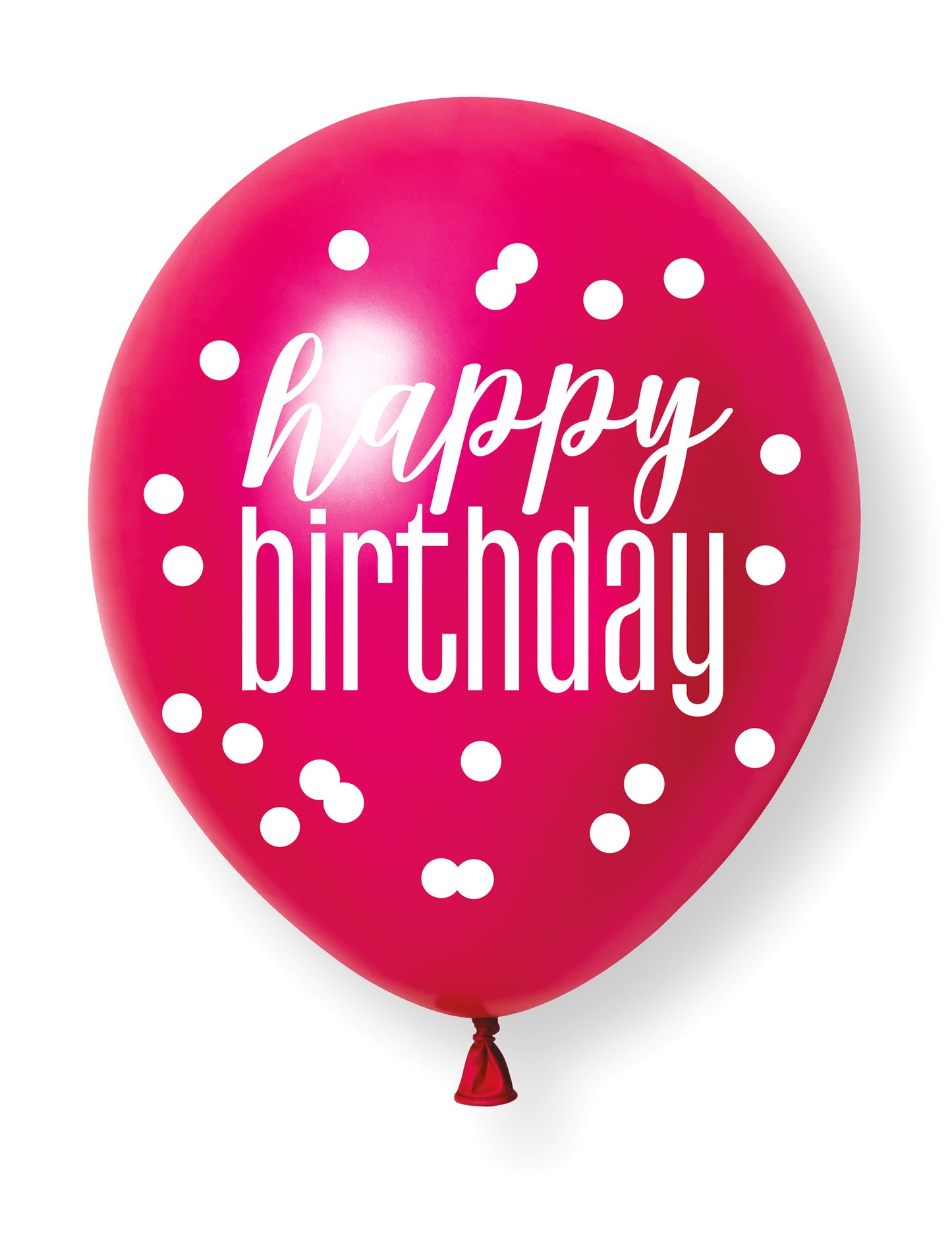 Värikkäät Happy Birthday -ilmapallot, 6 kpl