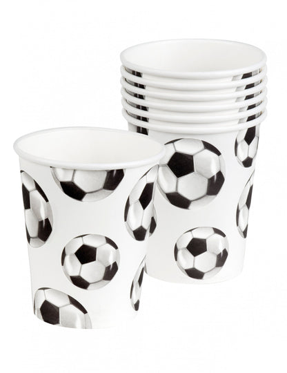 Empilement des gobelets en carton Foot party