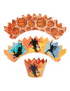 6 kpl Koristesetti kuppikakuille Basketball-toppereilla