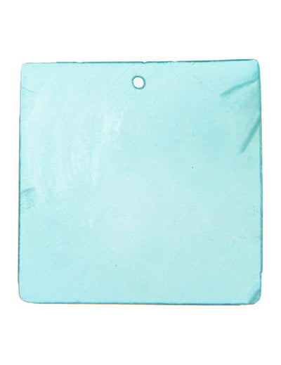Marque-place carré turquoise