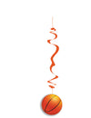 Suspensions papier ignifugé Ballons de basket pour décoration orange
