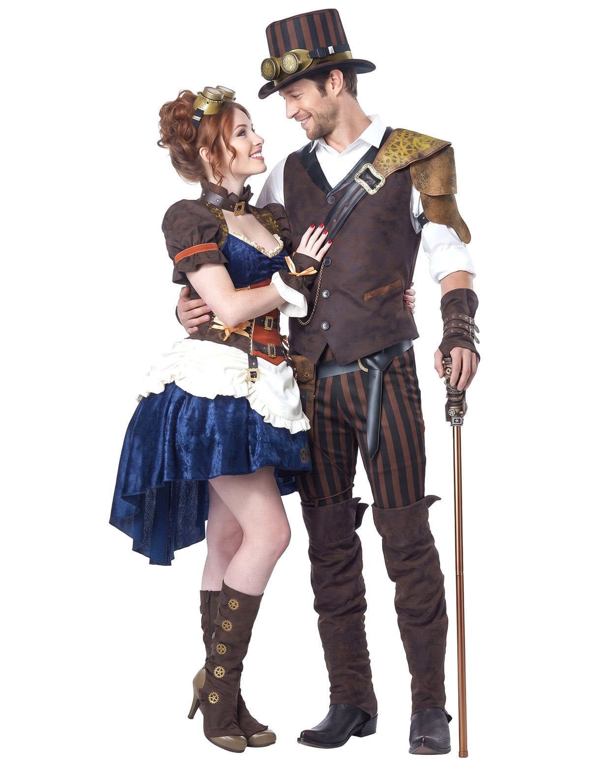 Steampunk retro-futuristinen pariasu aikuisille