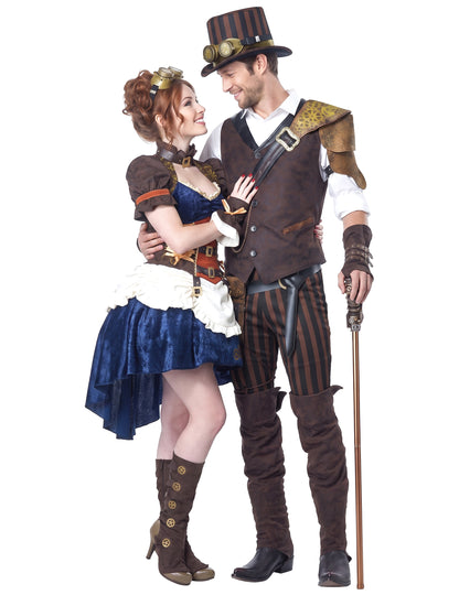 Steampunk retro-futuristinen pariasu aikuisille