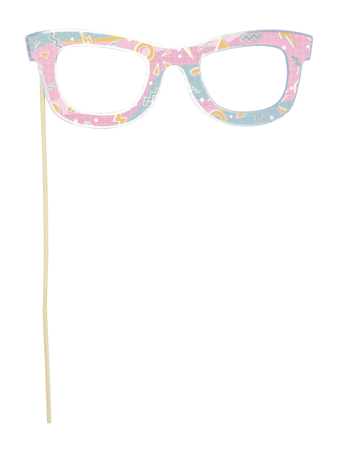 Lunettes sur tige de l'accessoire photobooth années 90