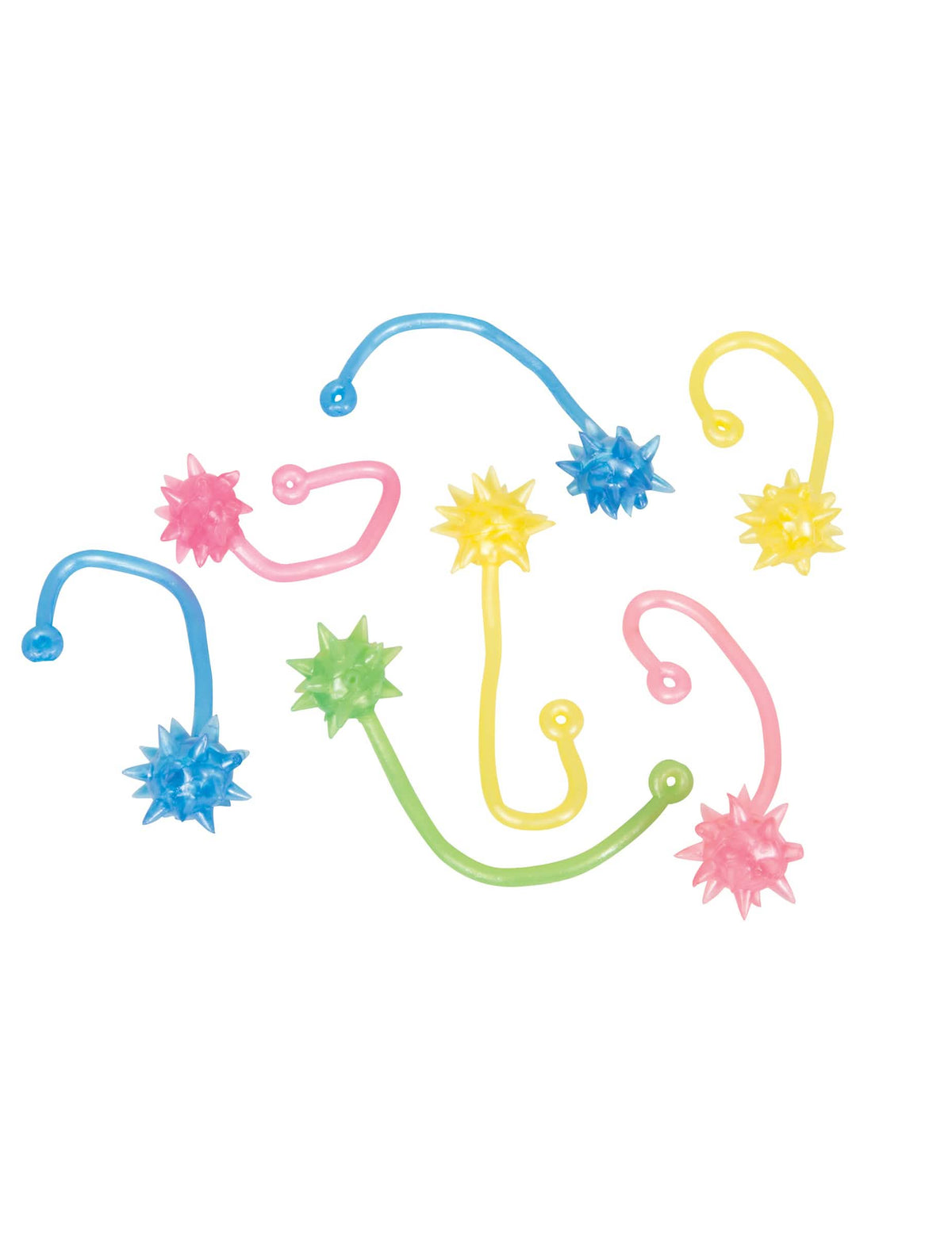 Accessoires piñata étoiles filantes gluantes pour enfant multicolores en plastique souple