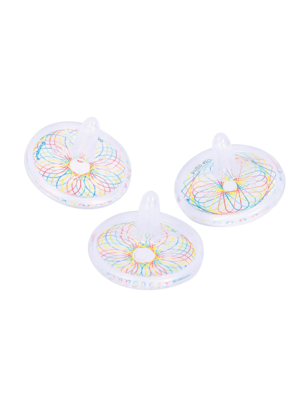 Accessoires piñata toupies spirales pour enfant blanches phosphorescentes