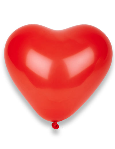 Ballons cœurs pour fête rouges
