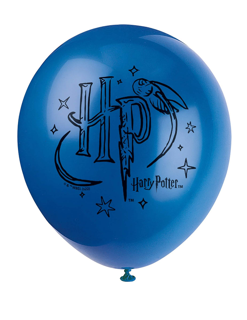 Lähikuva Harry Potter -lateksipallojen sinisestä ilmapallosta