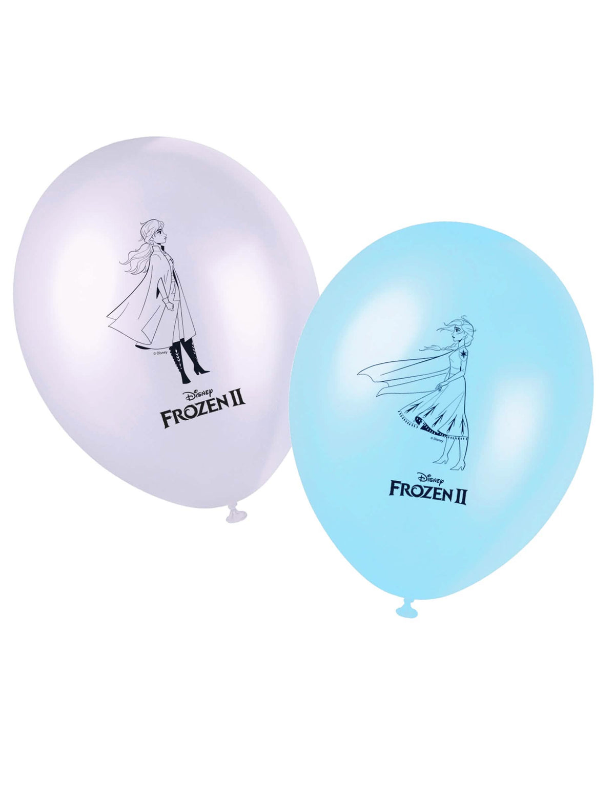 Frozen 2 -ilmapallot lateksista lapsille sininen ja valkoinen
